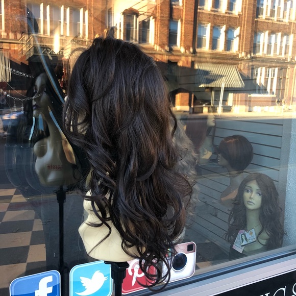 Wig brown long curly Lacefront Wig 2020 - Picture 7 of 9